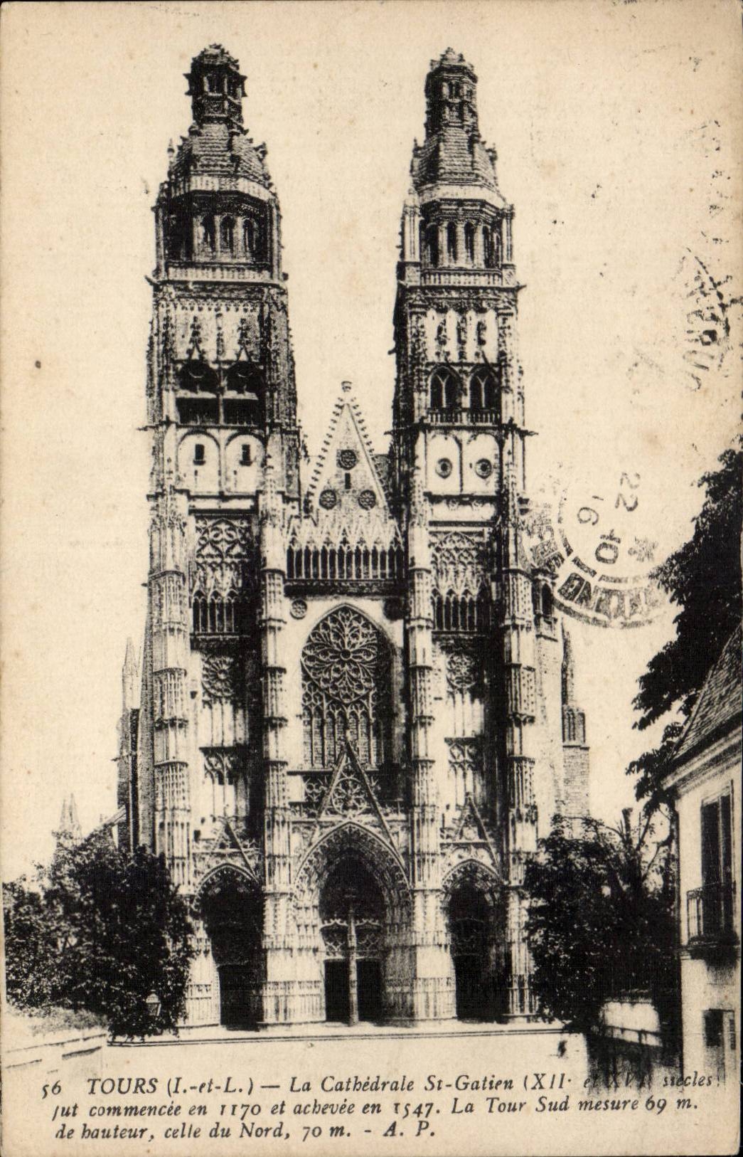 CPA Tours the cathedral St Gatien