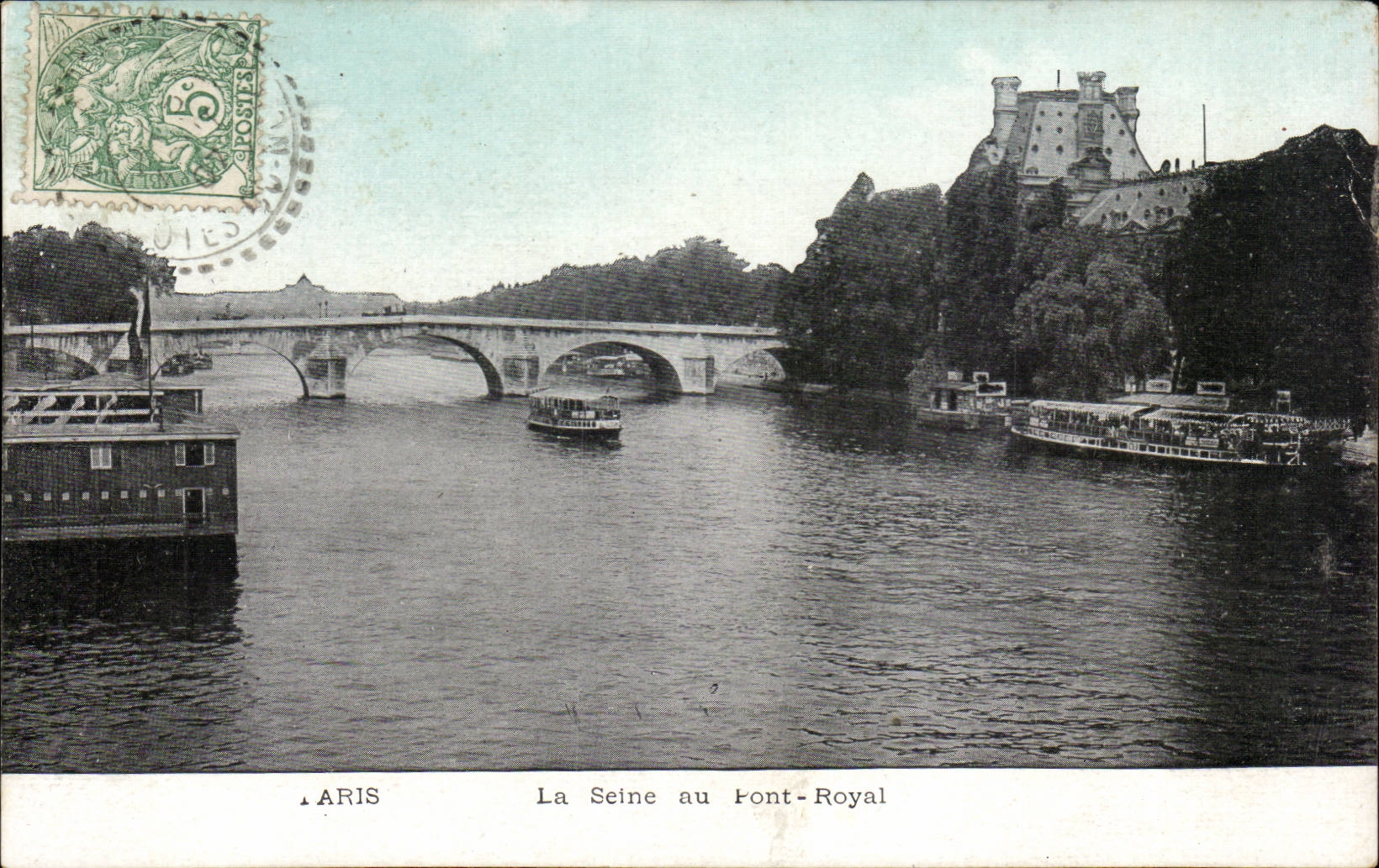 CPA Paris La Seine au port royal
