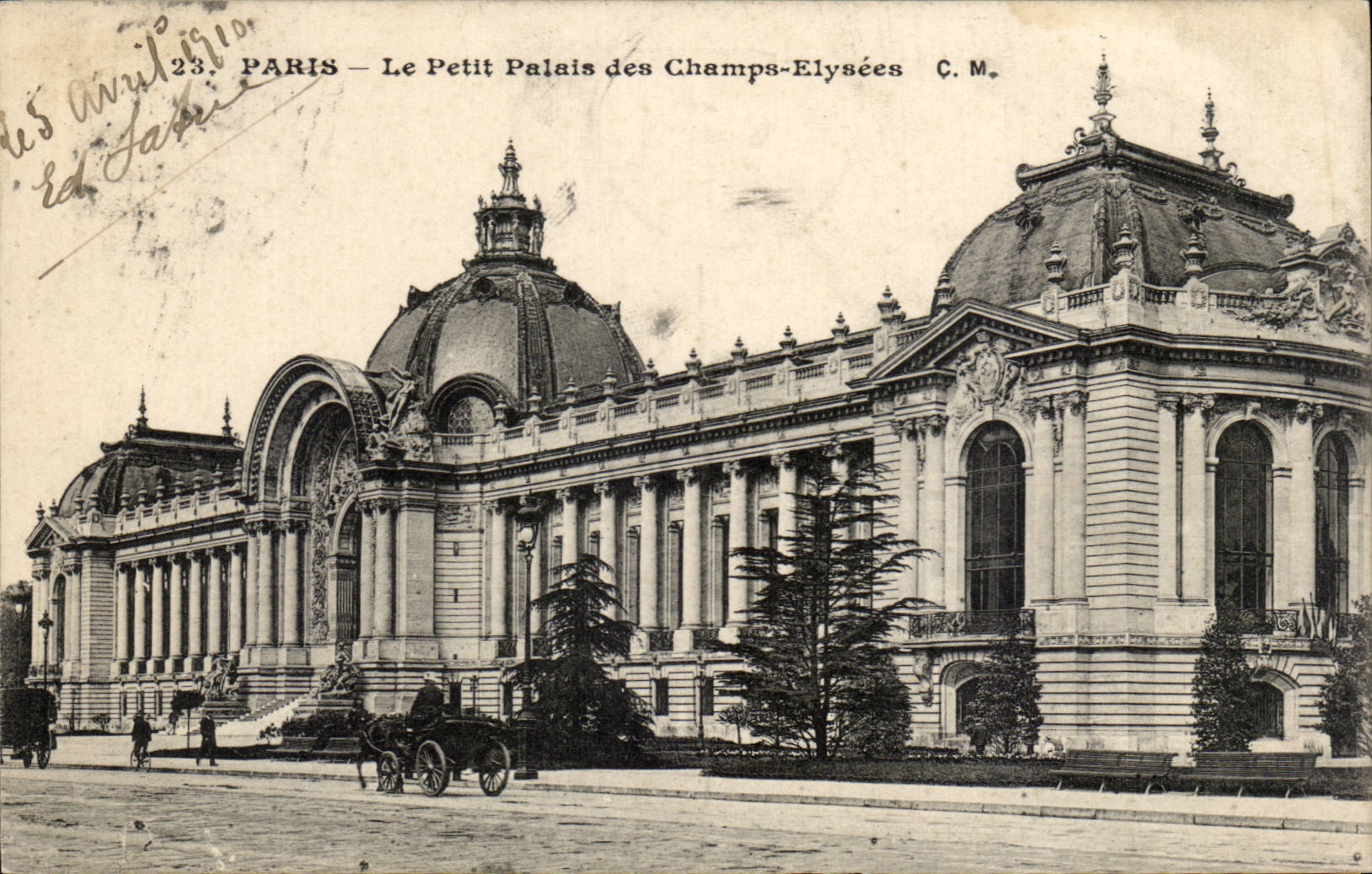 CPA Paris the small palace of the Champs Elysees