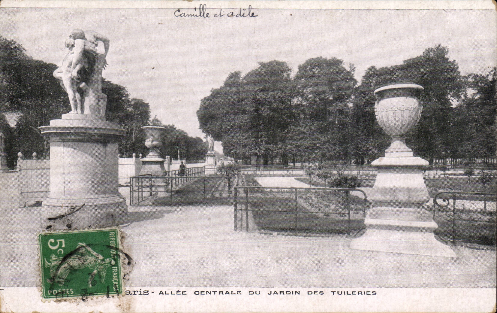 Paris CPA Alle centrale du jardin des Tuileries