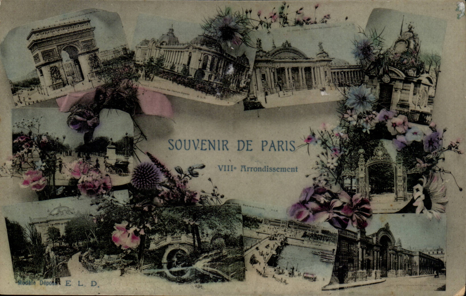 Paris CPA Souvenir de Paris