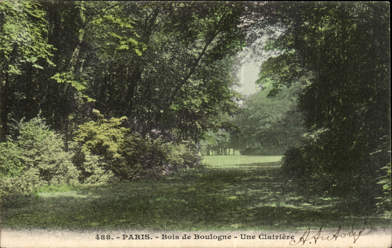 Paris CPA Bois de Boulogne a clearing