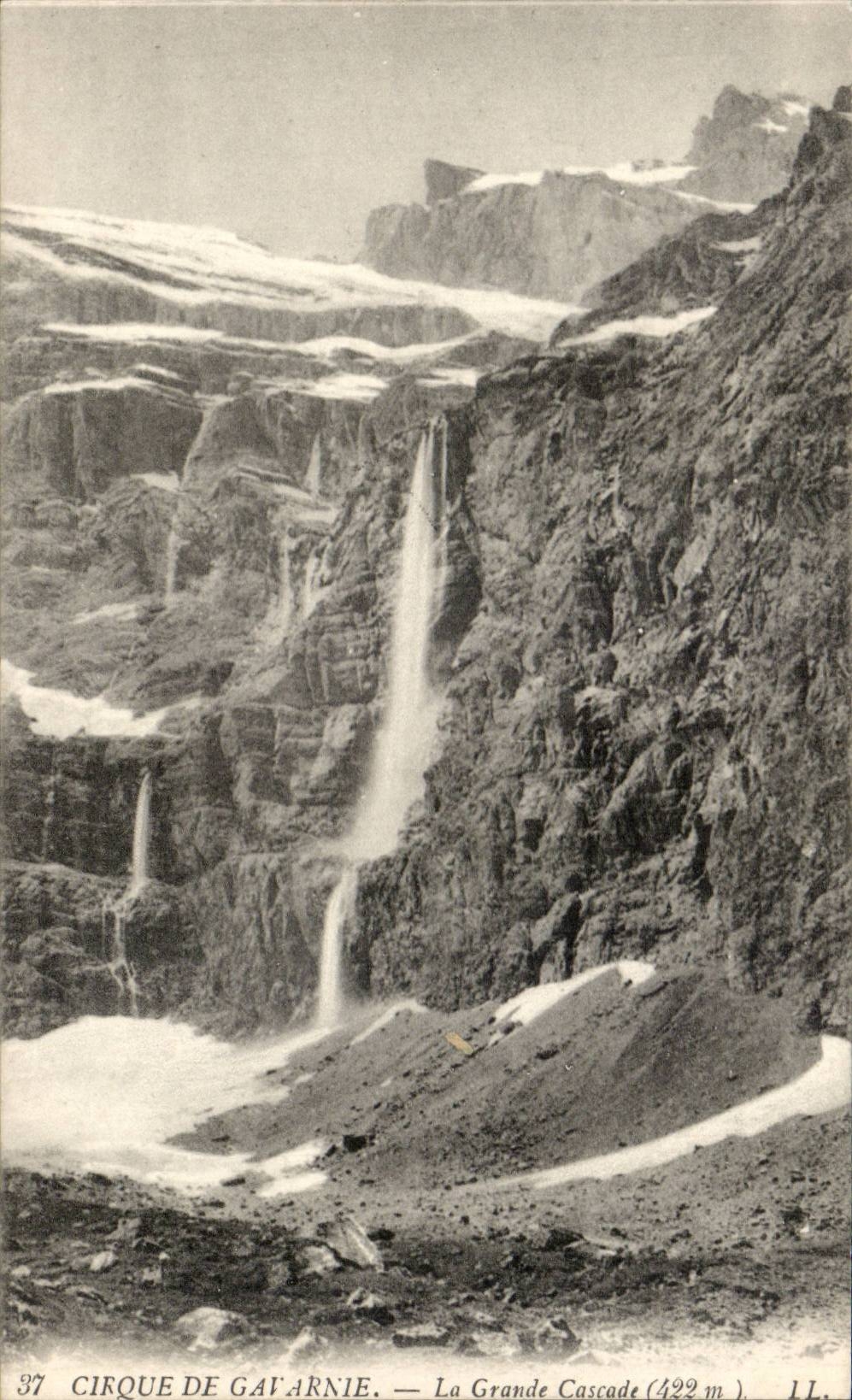 CPA Circus of Gavarnie the large cascade