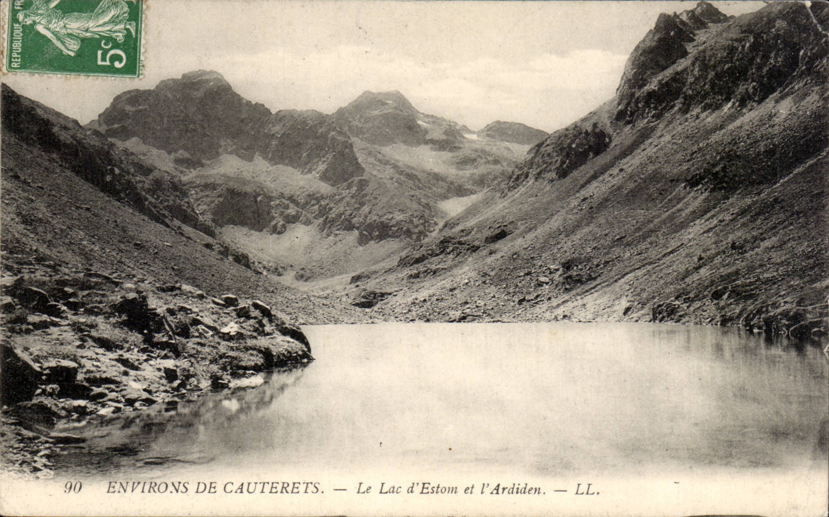CPA Umlagerungen von CAuterets der See Estom und Ardiden