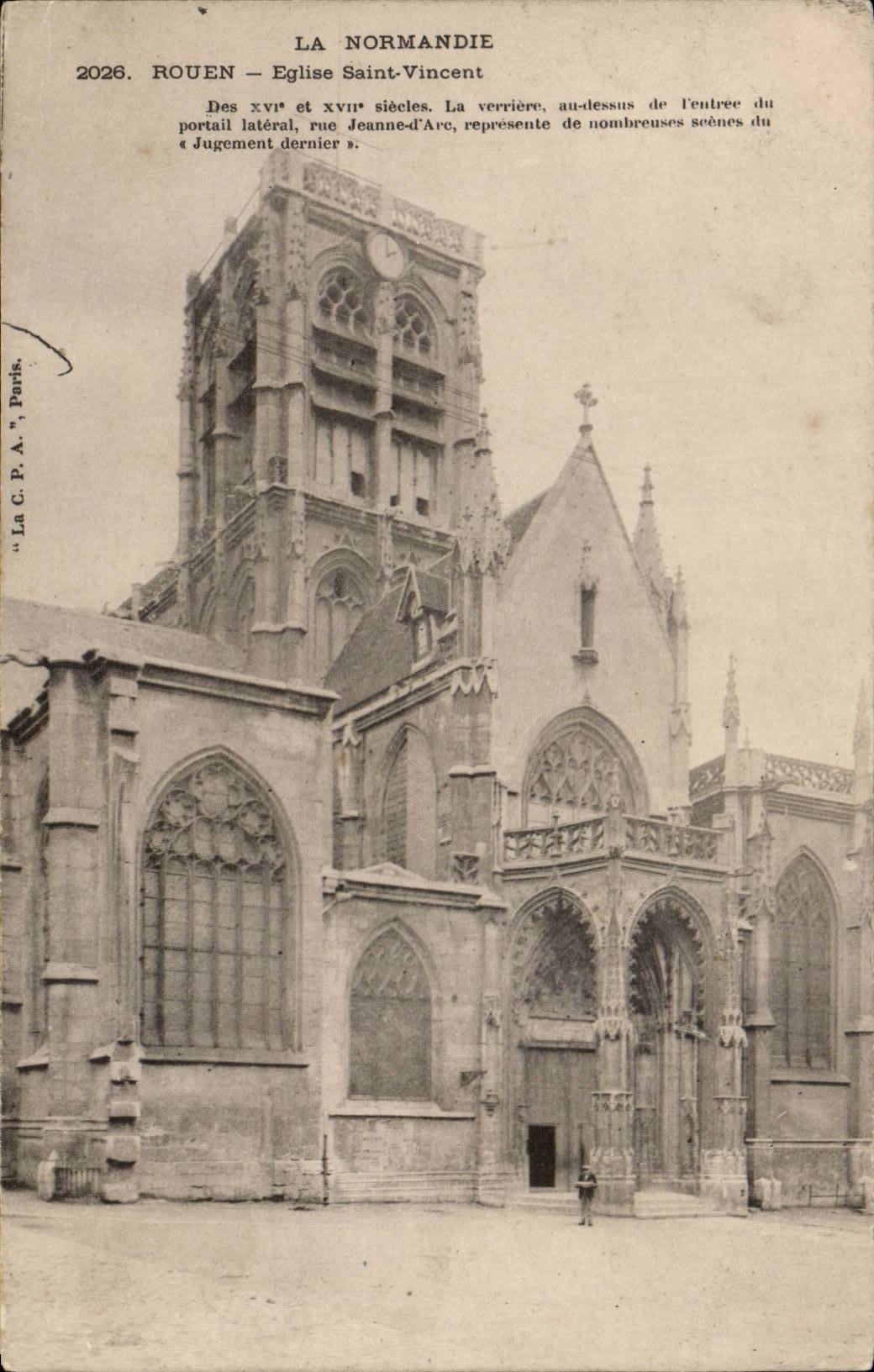 CPA Rouen Church Saint Vincent