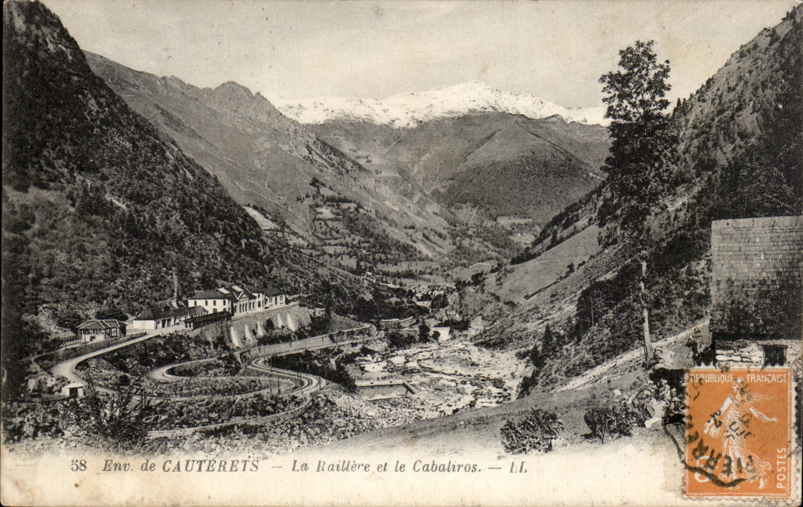 CPA Umlagerungen von CAuterets Raillere und von CAbaliros