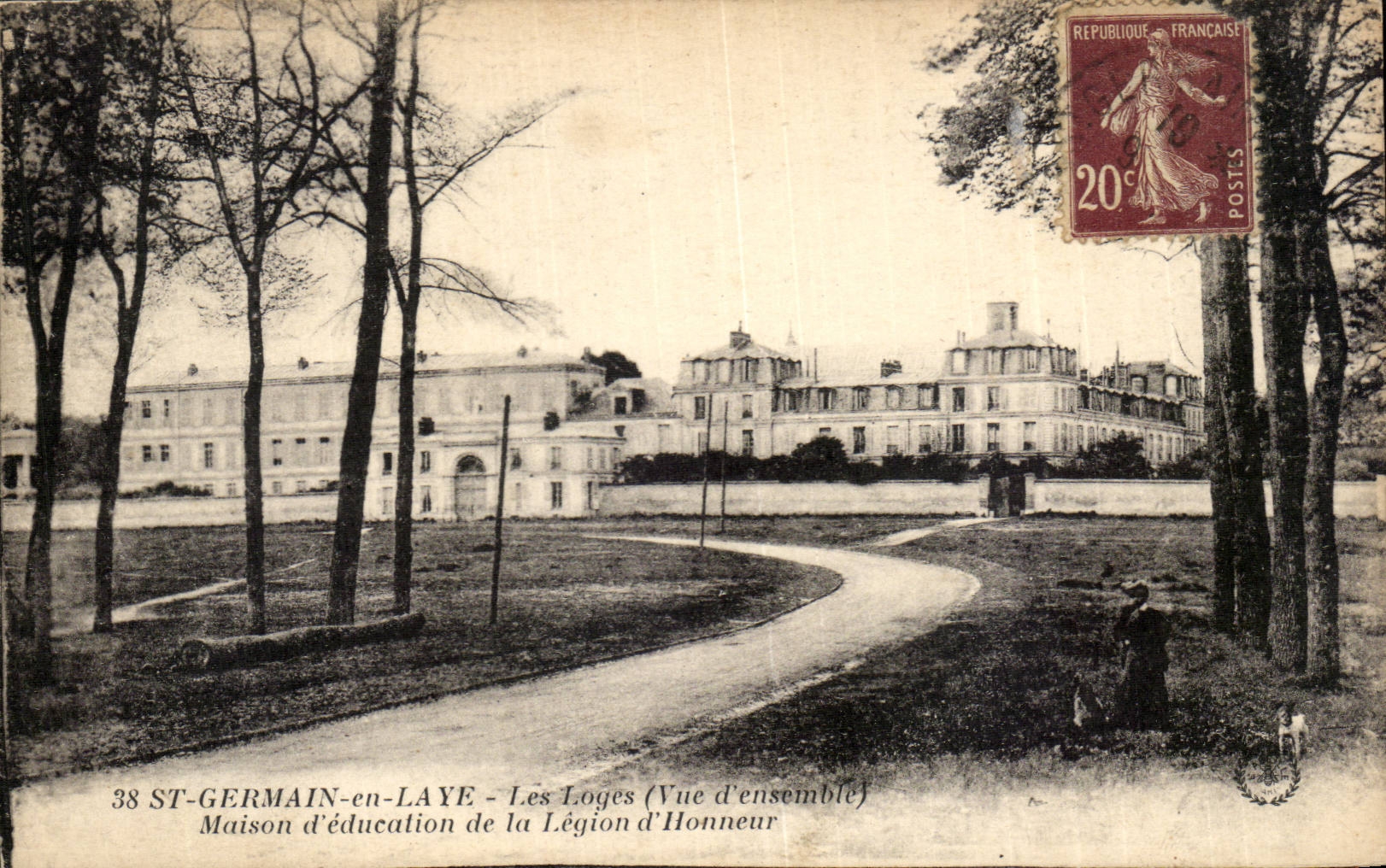 CPA deutsche Str im Bush-Hammer das Kabinen Haus der Ausbildung der Legion von Ehre