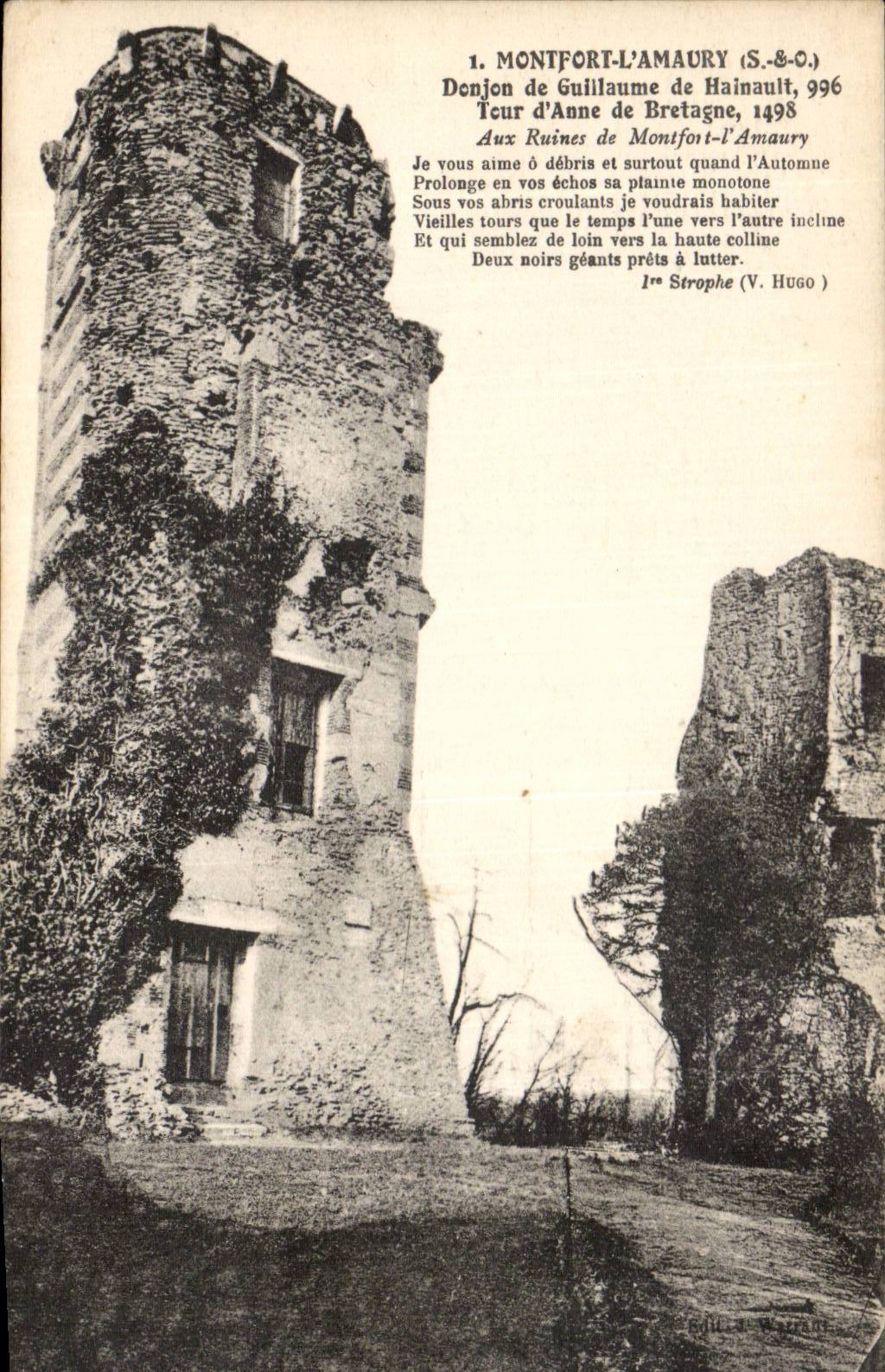 CPA Montfort Amaury Keep of Guillaume de Hainault Turn of Anne of Brittany