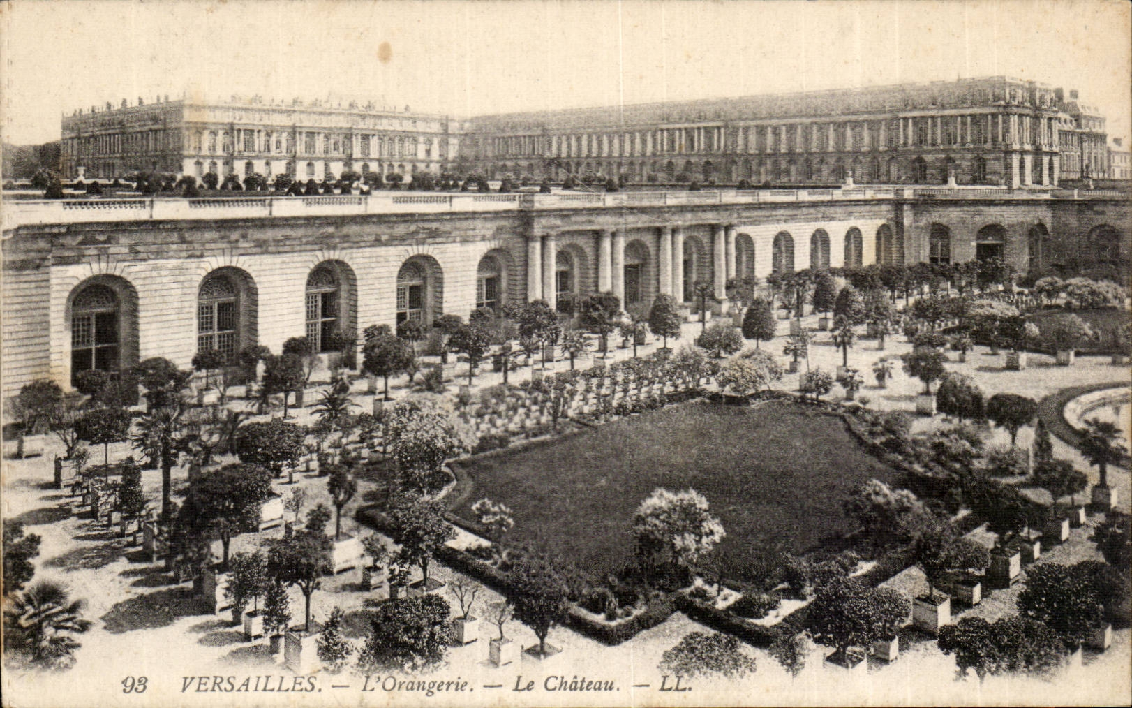 CPA Versailles the orangery the castle
