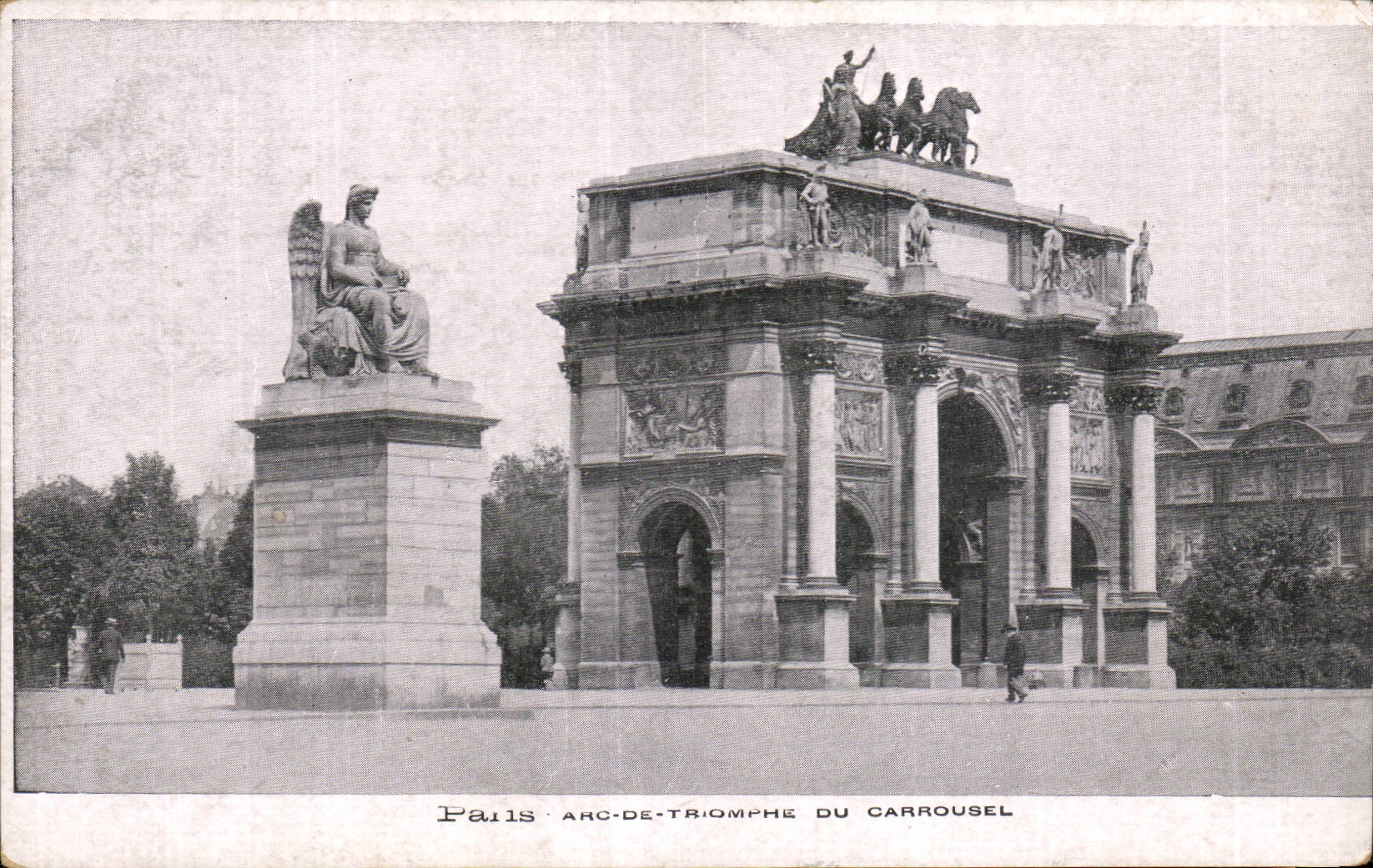 CPA Paris Arc de triomphe du CArrousel
