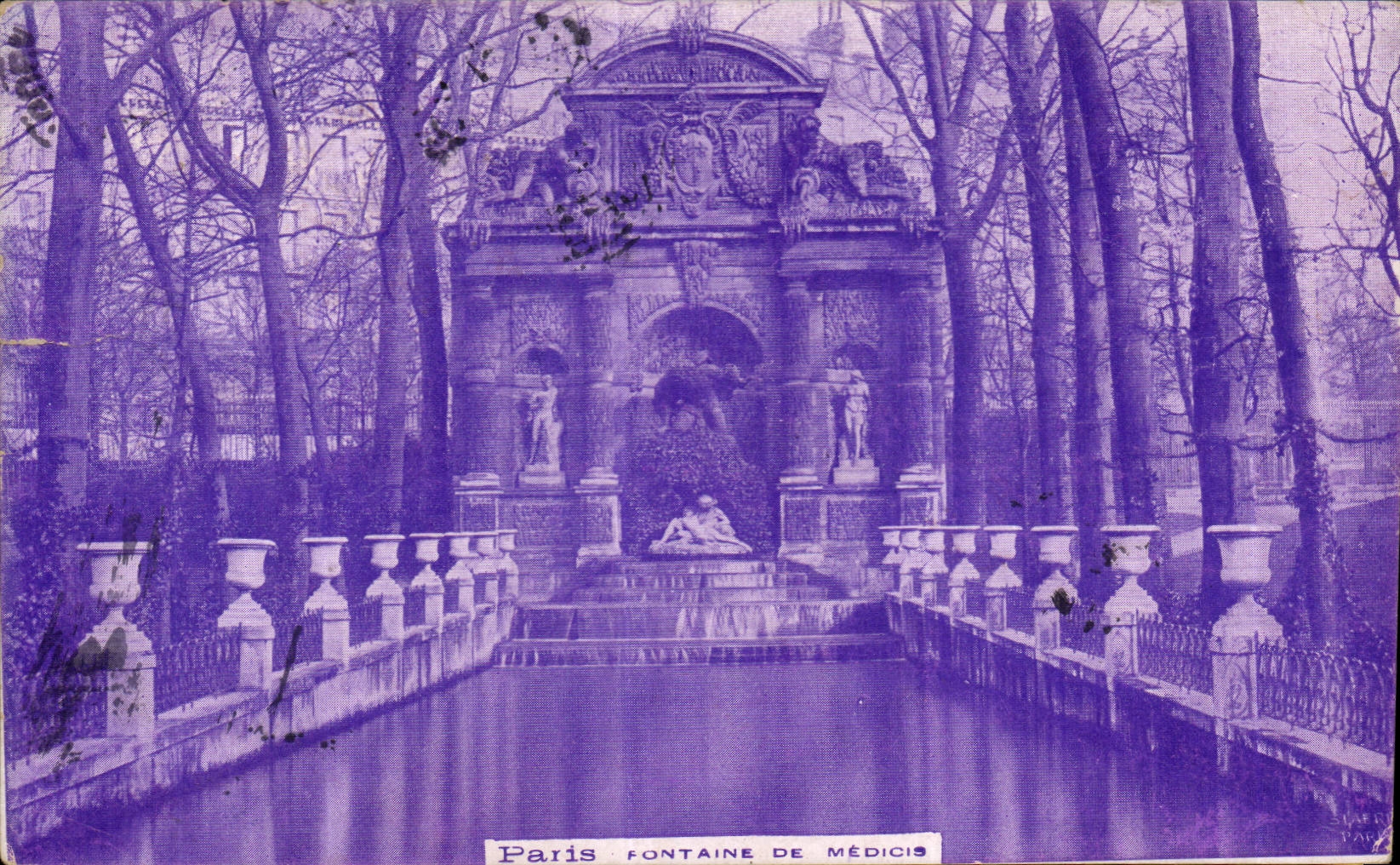 CPA Paris Fountain of Medicis