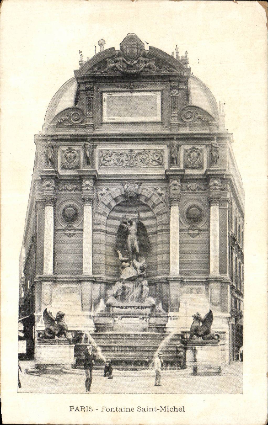 CPA Paris Fountain Saint Michel