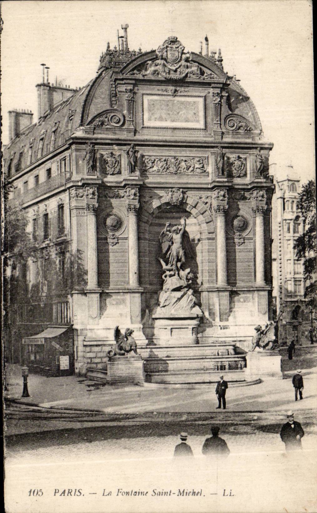 CPA Paris Fountain Saint Michel