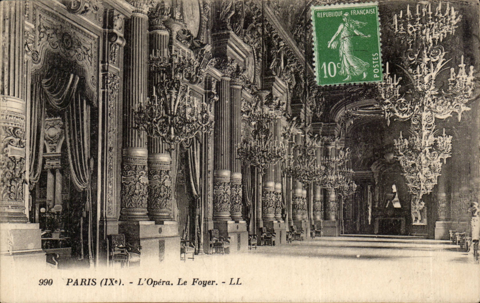 CPA Paris L' Opera Le foyer