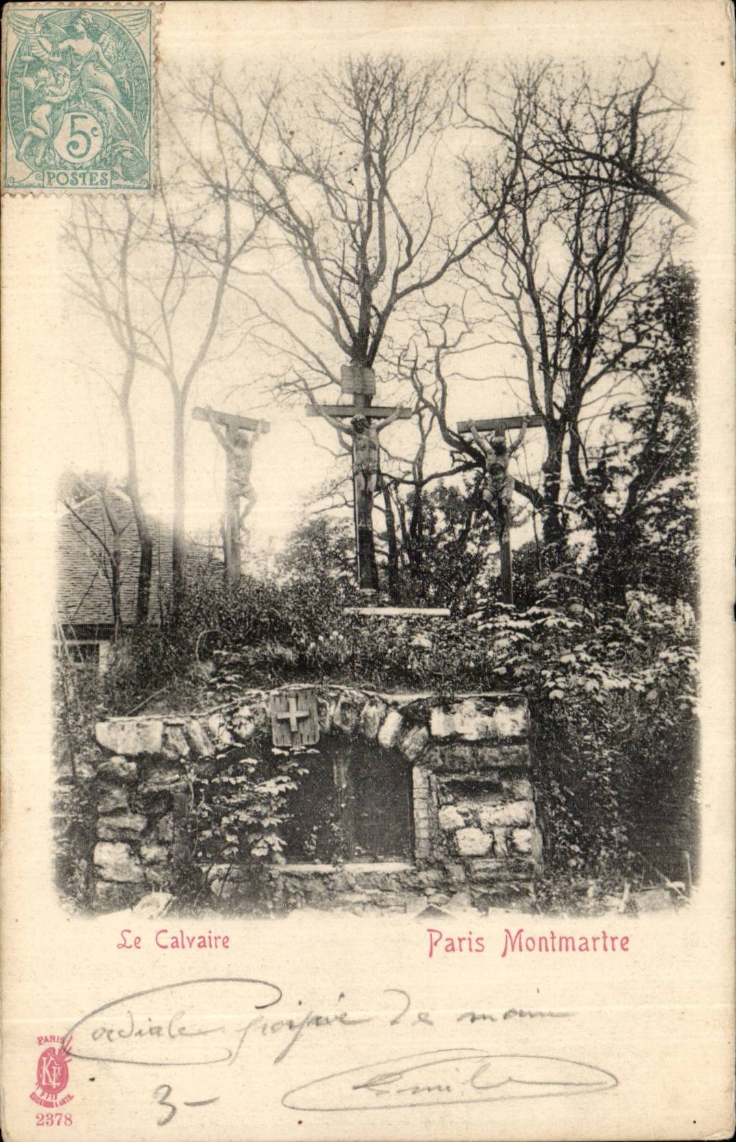 CPA Paris Montmartre Le calvaire