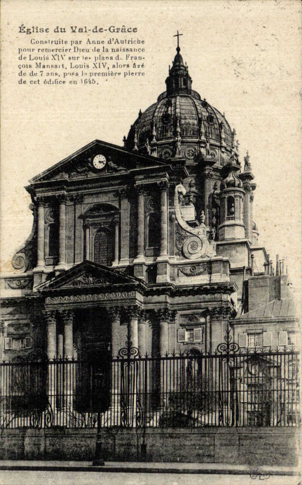 CPA Paris Church of the Val de Grâce