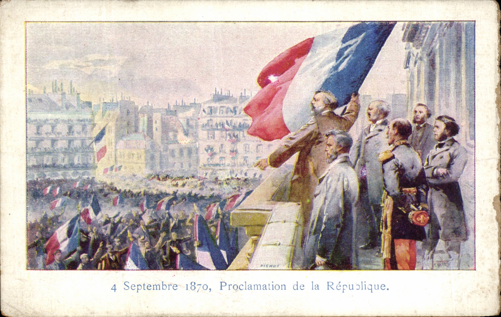CPA September 4th 1870 Proclamation of the Republic