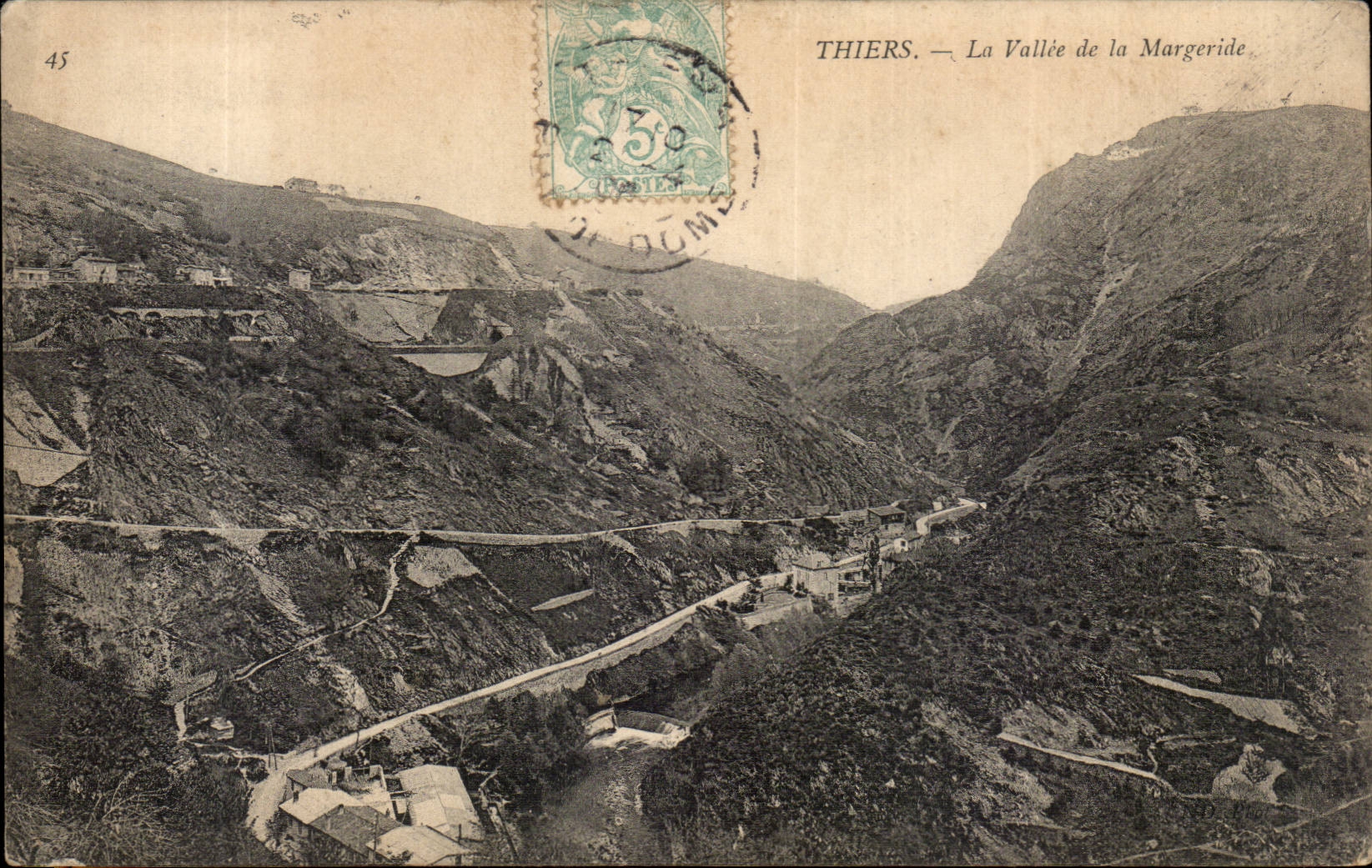 CPA Thiers the valley of Margeride