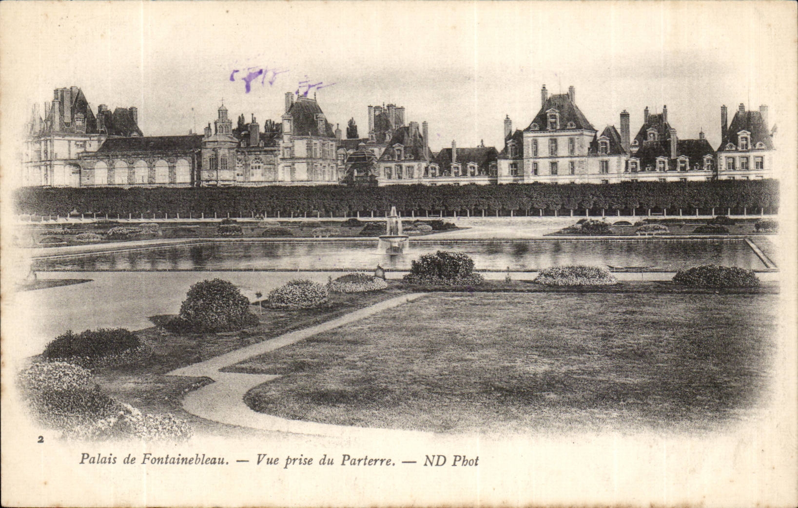 CPA Palate of Fontainebleau Seen from of the floor