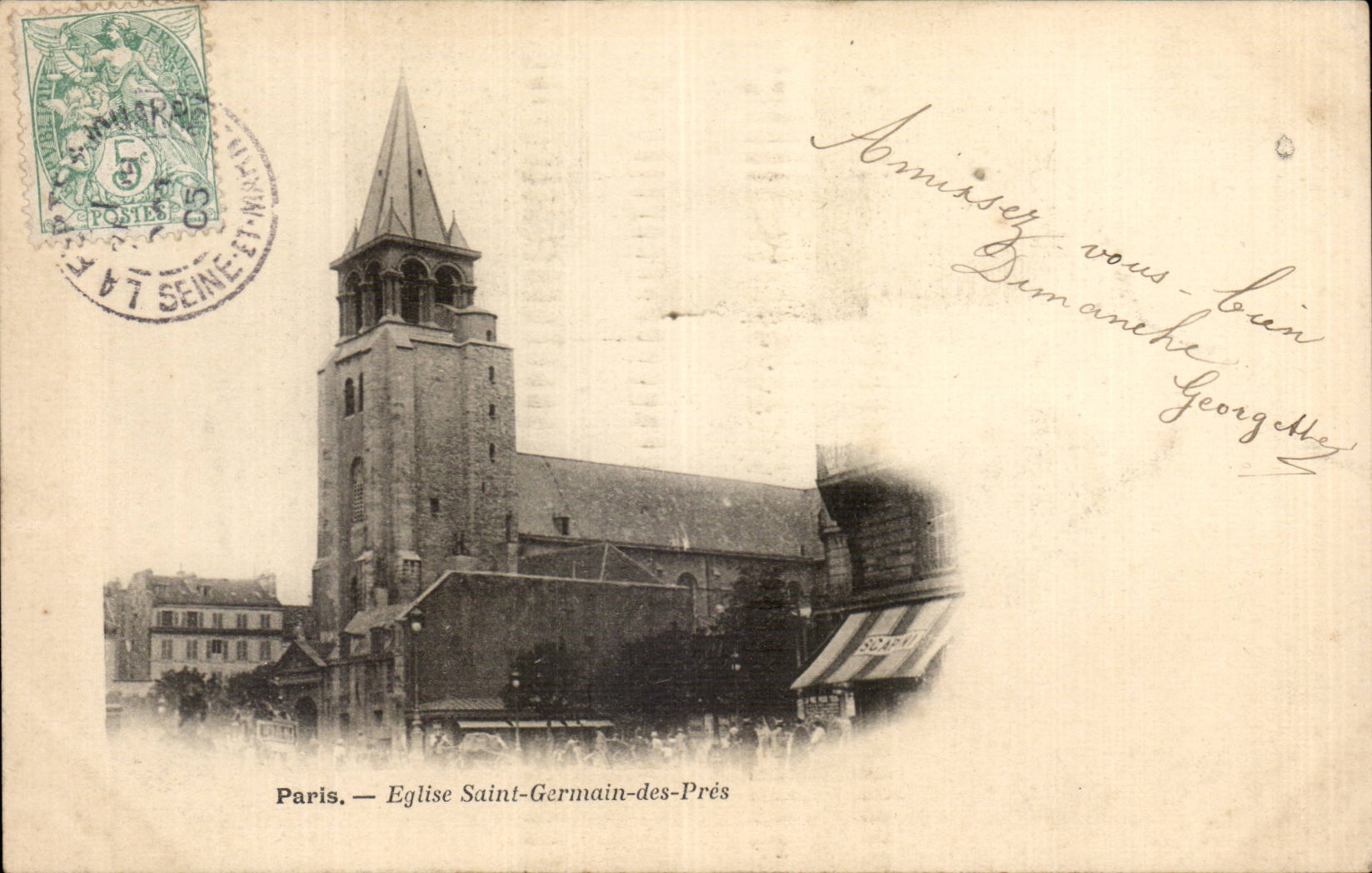 CPA Paris Church Saint Germain of Near