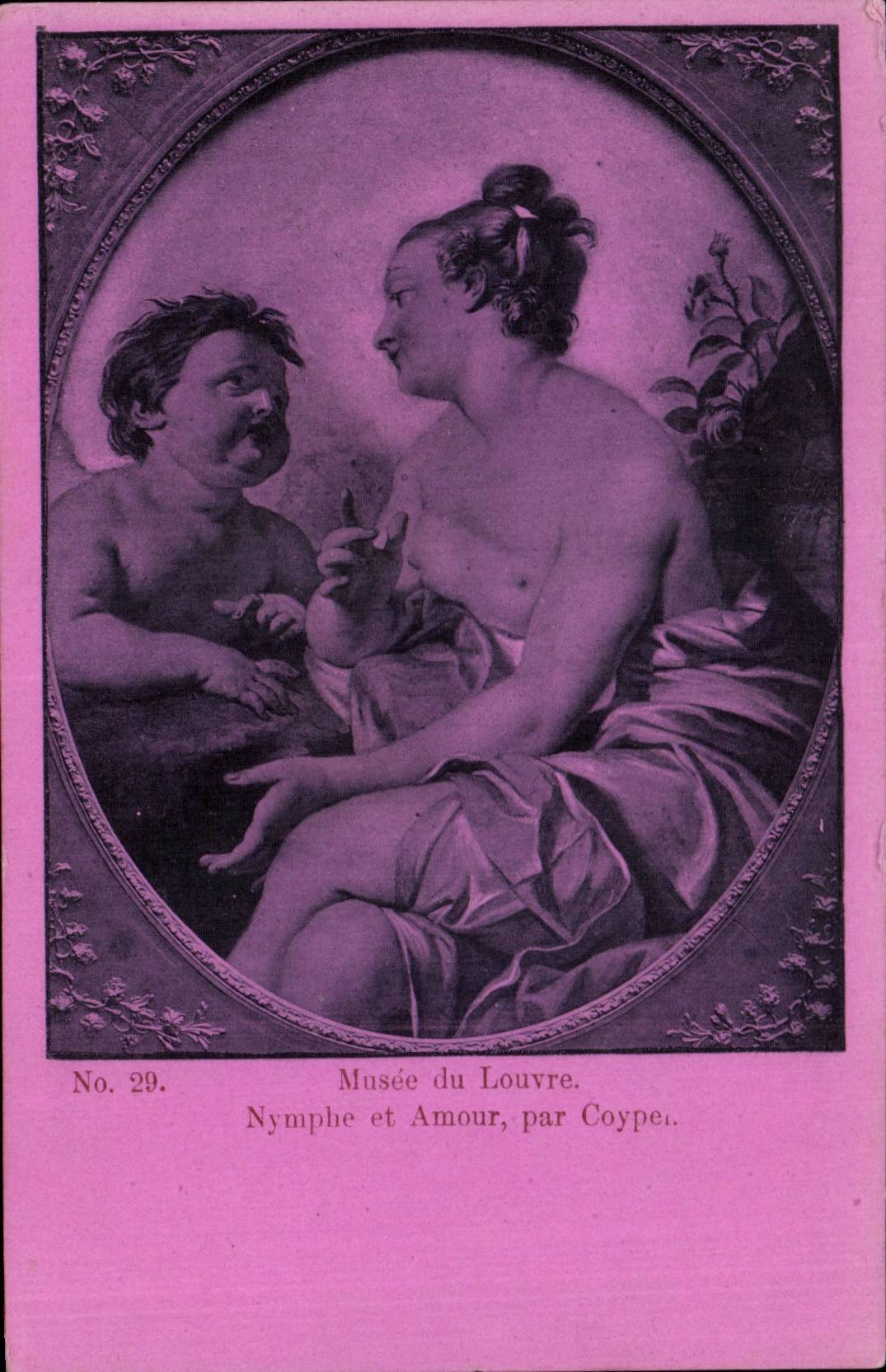 CPA Musee du Louvre Nymphe et amour par Coype