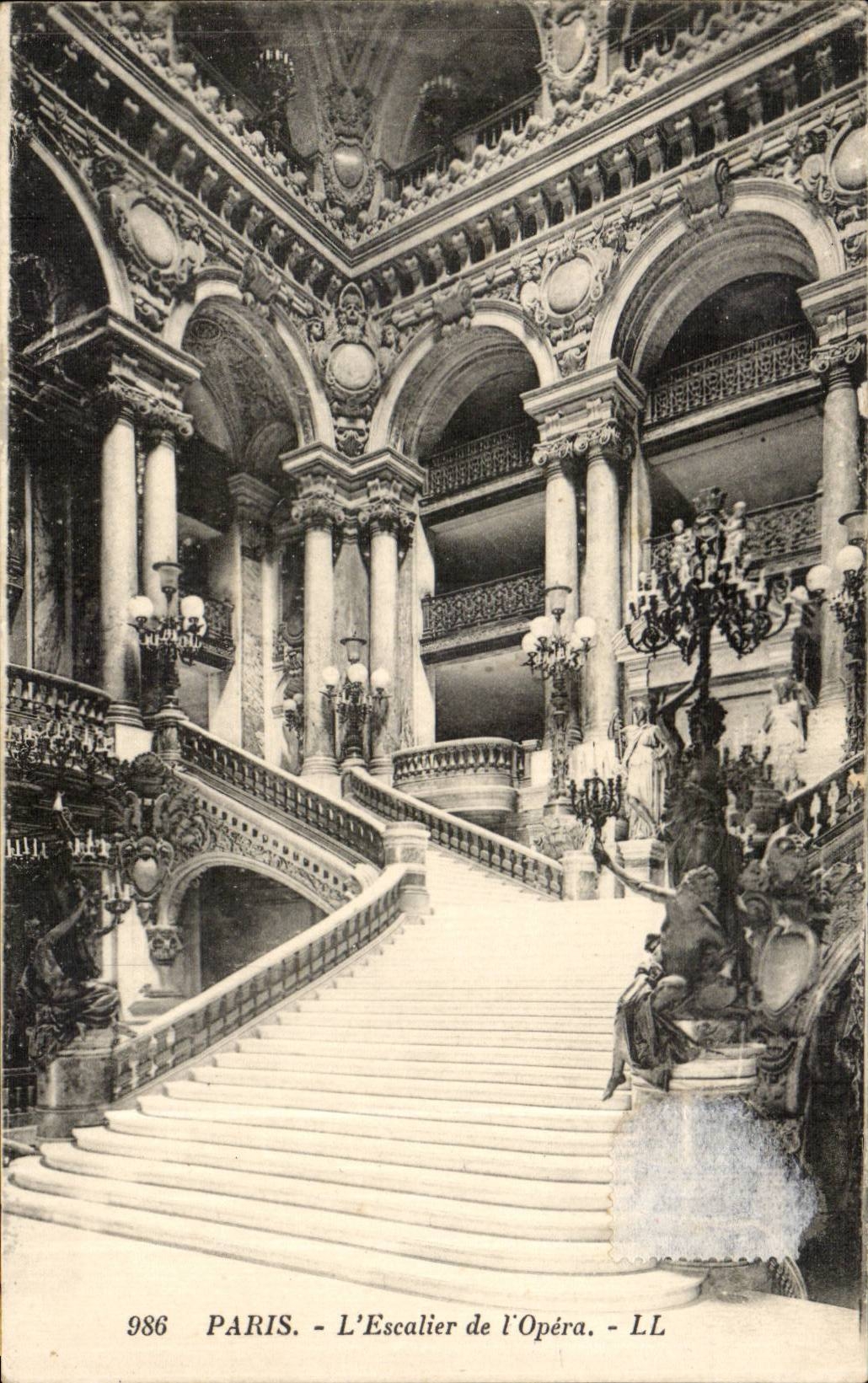 CPA Paris Escalier de l'opera