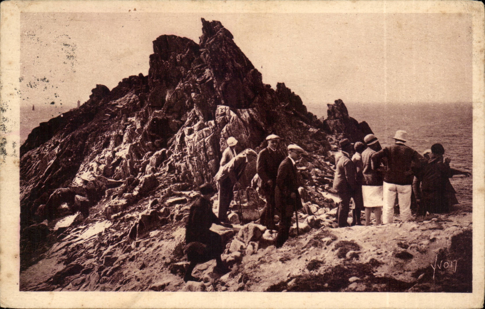 CPA Pointe du Raz Depart pour l'excursion