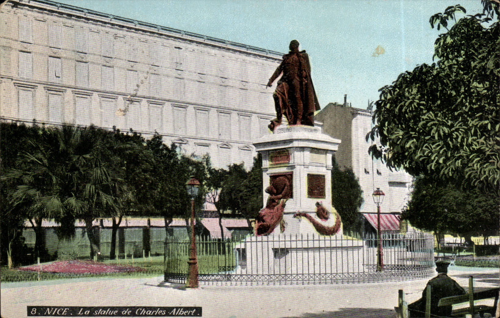 CPA Nice Statue of Charles Albert