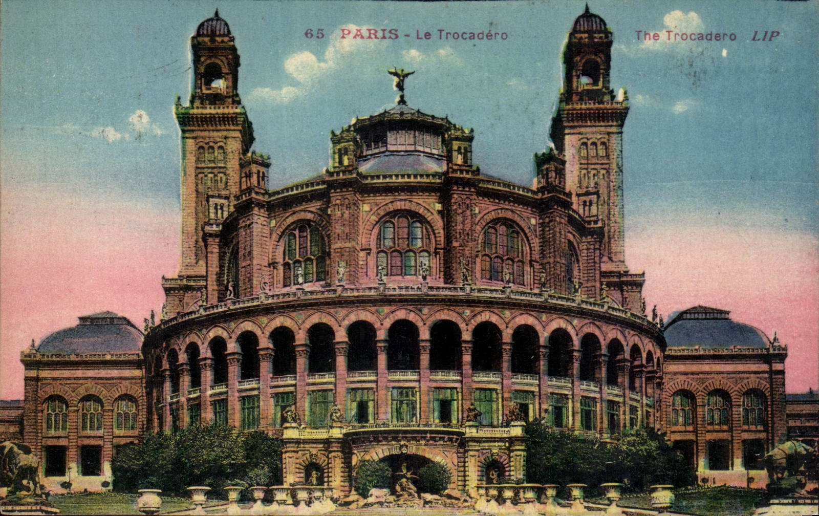 Paris CPA Palate of Trocadero