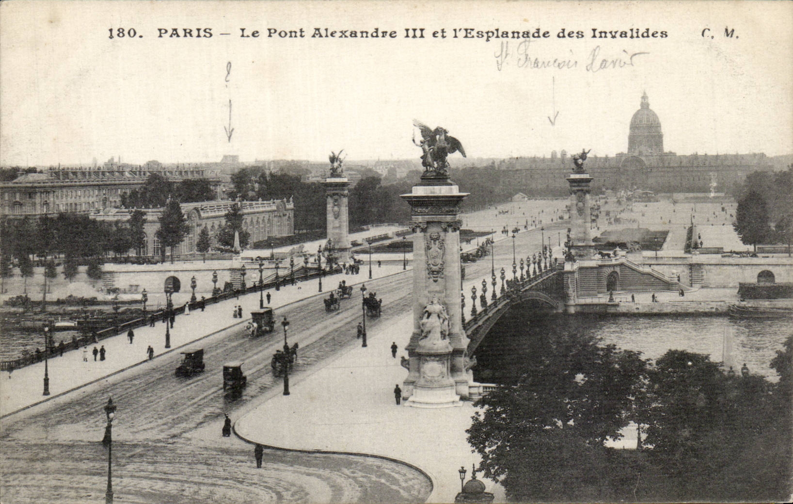 Paris CPA Bridge Alexandre III and esplanade of Invalides