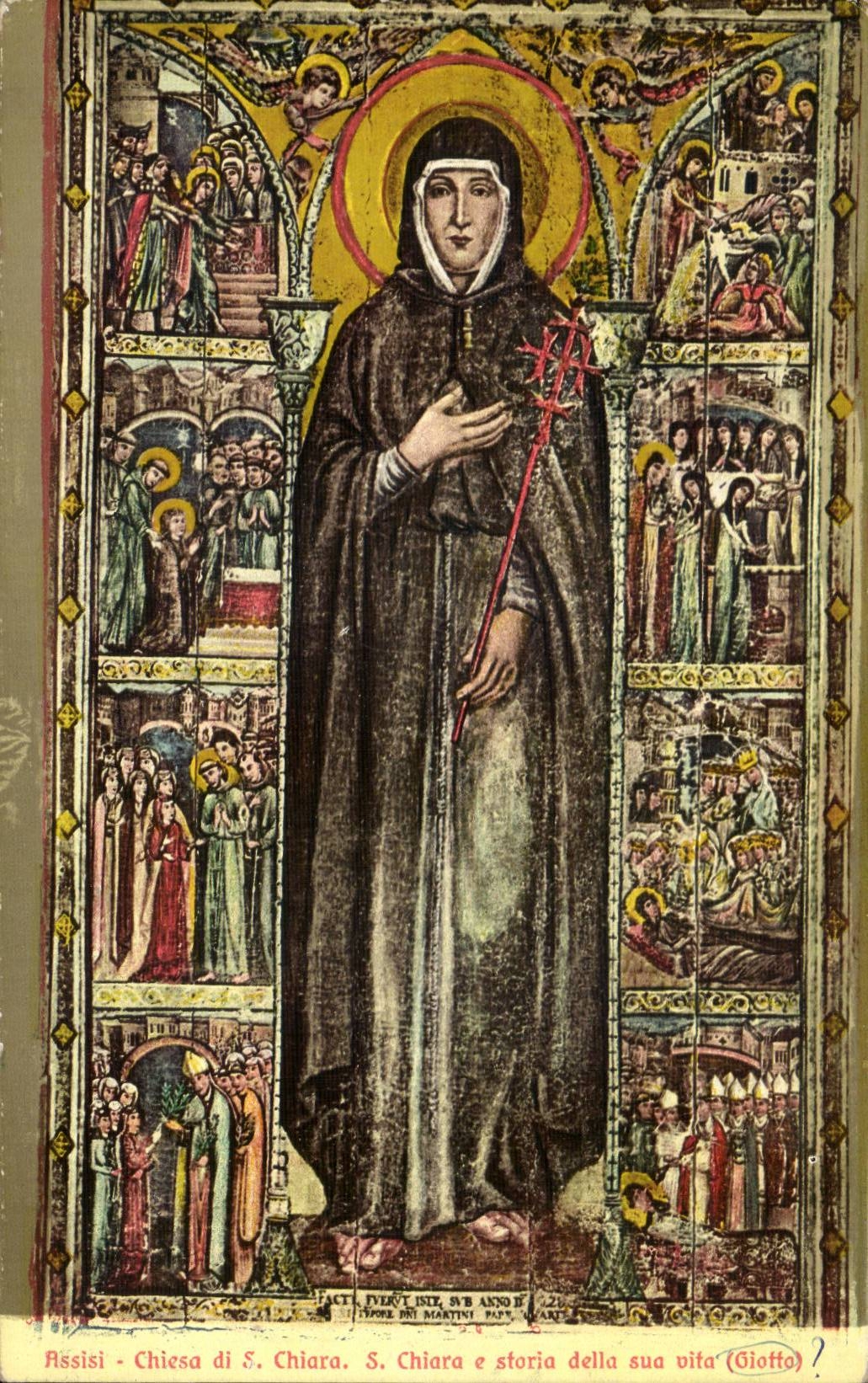 CPA Assisi Chiesa di S Chiara E storia della sua vita Giotto