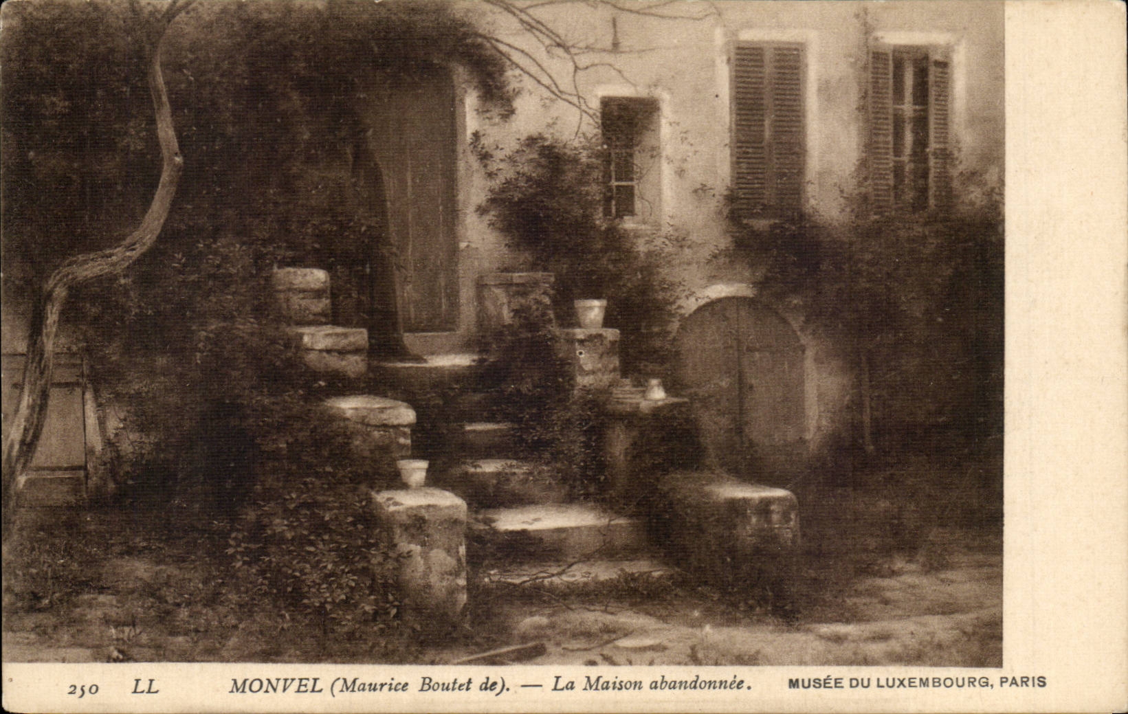CPA Monvel Maurice Boutet de La maison abandonnee Musee du Luxembourg Paris