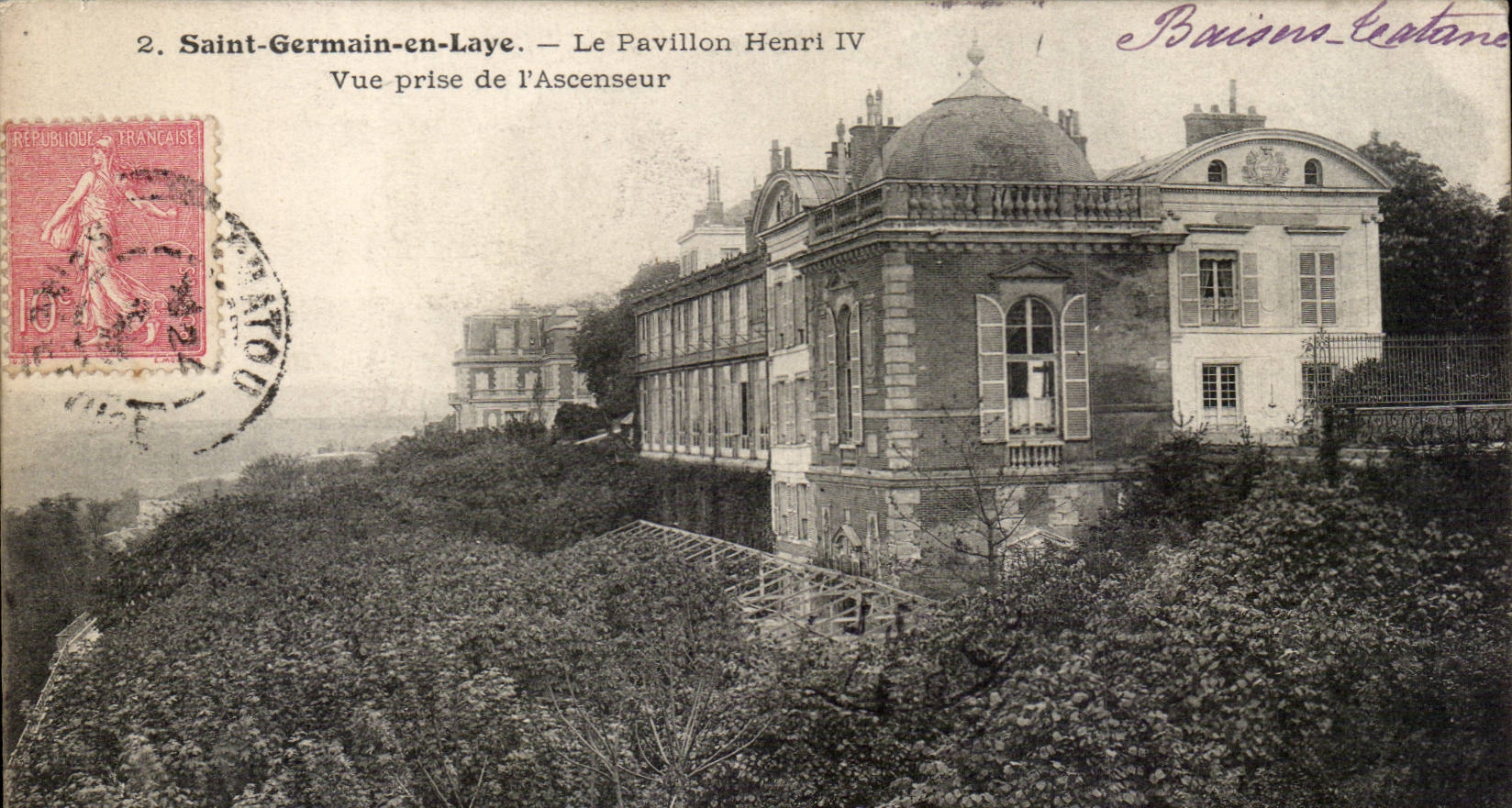 CPA Saint Germain im Bush-Hammer das Haus Herni IV gesehen vom Aufzug