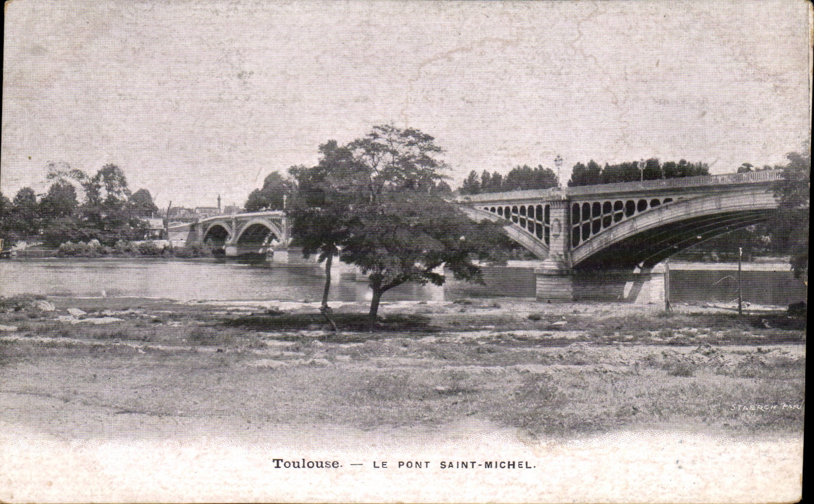 CPA Toulouse le pont Saint Michel