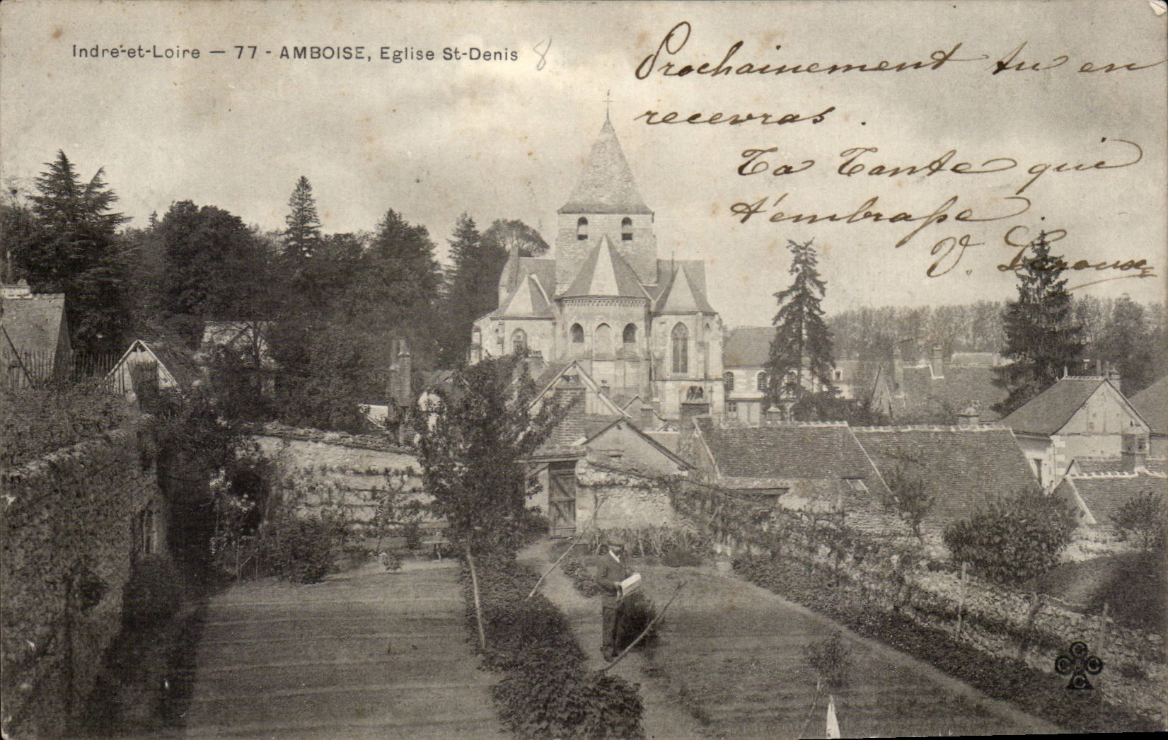 CPA Amboise Eglise St Denis