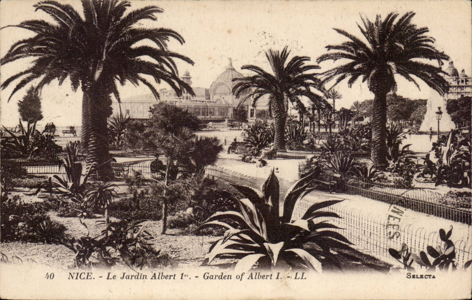 CPA Nice the garden Albert 1st