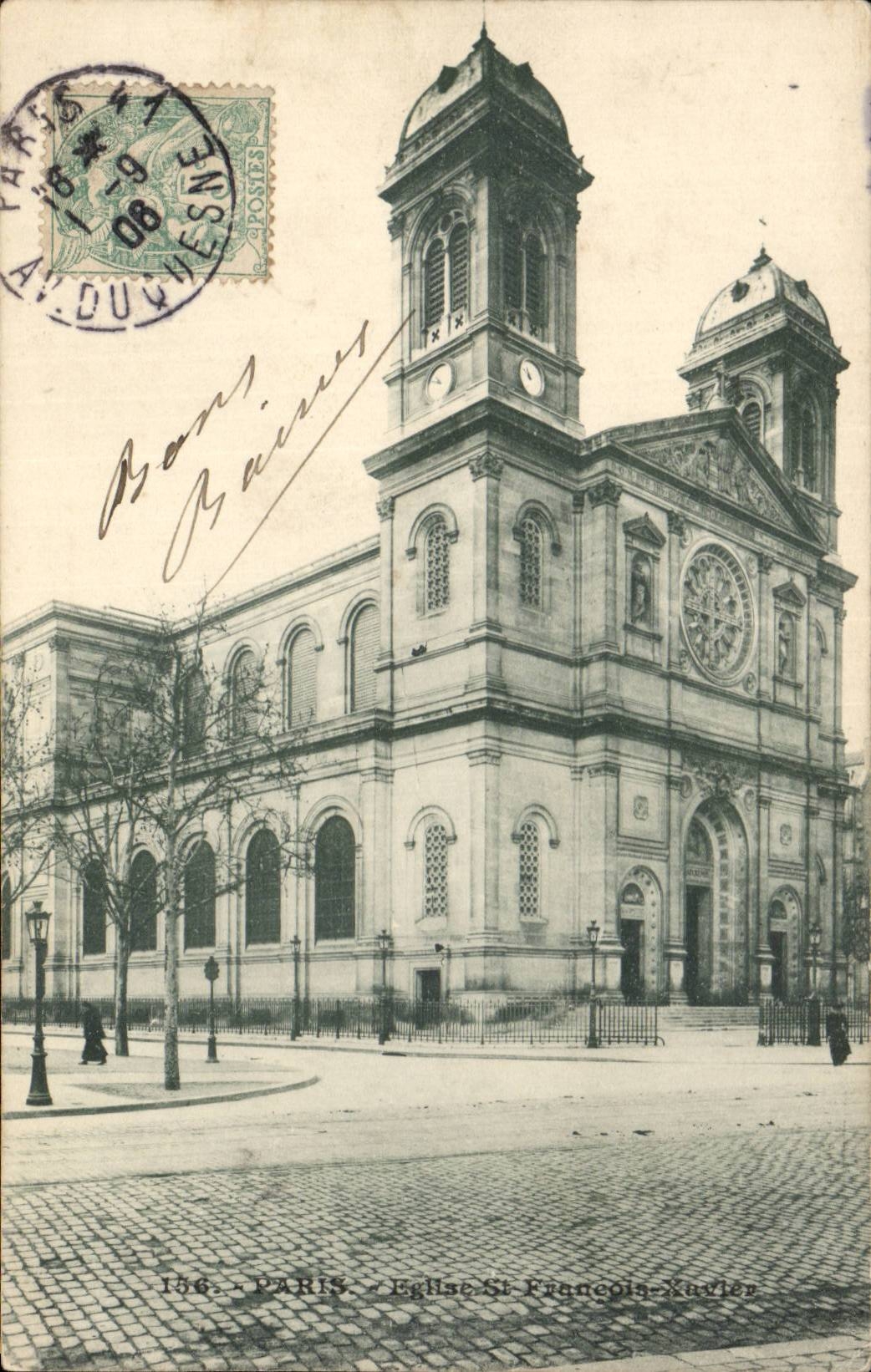 Paris CPA Eglise Saint Francois Xavier