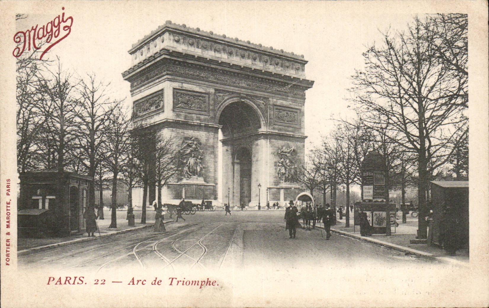 Paris CPA Arc de Triomphe the Maggi company
