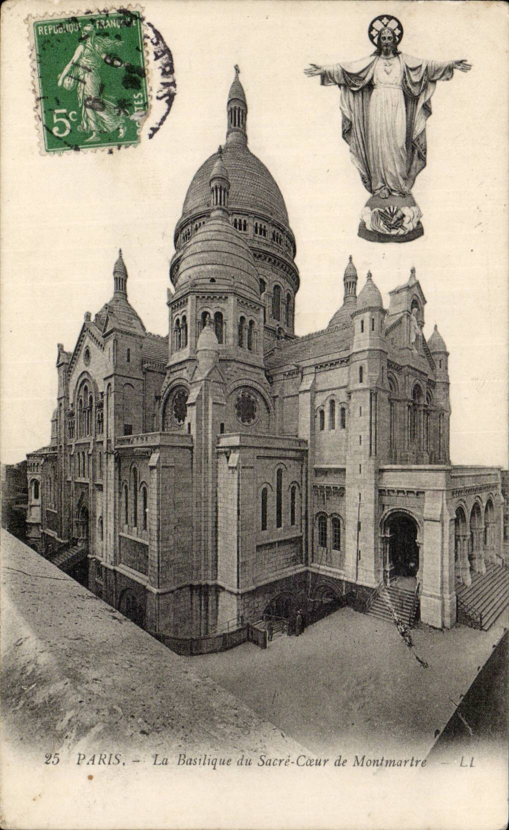 Paris CPA Basilique du Sacre Coeur Montmartre