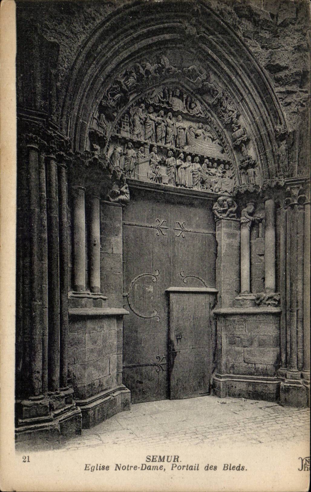 CPA SEmur Church Notre Dame Gate of the Villages