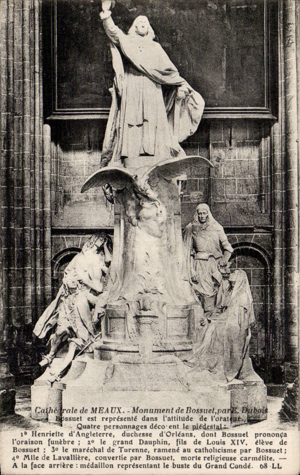 CPA Meaux Monument of Bossuet