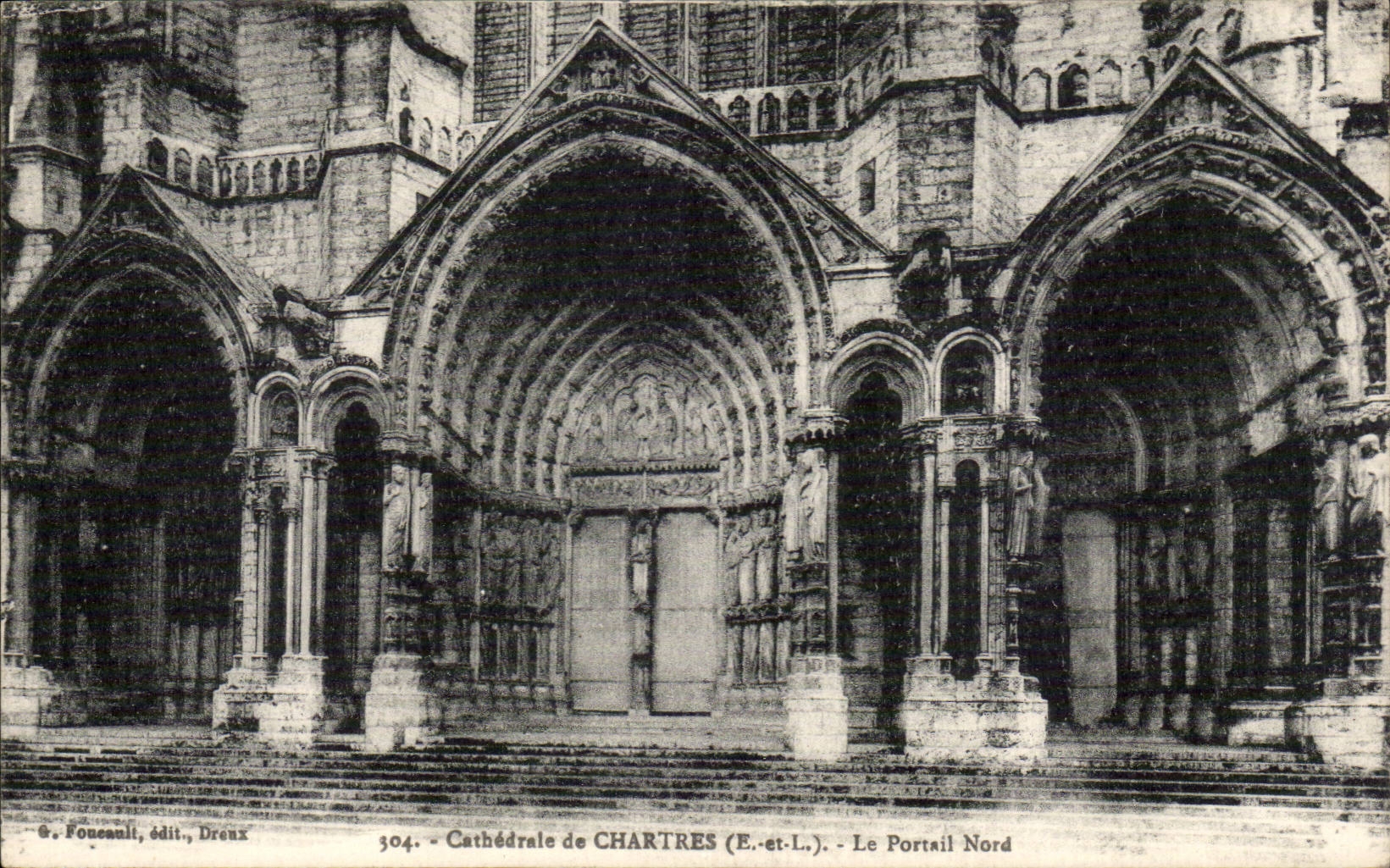 CPA Cathedral of northern Chartres Gate
