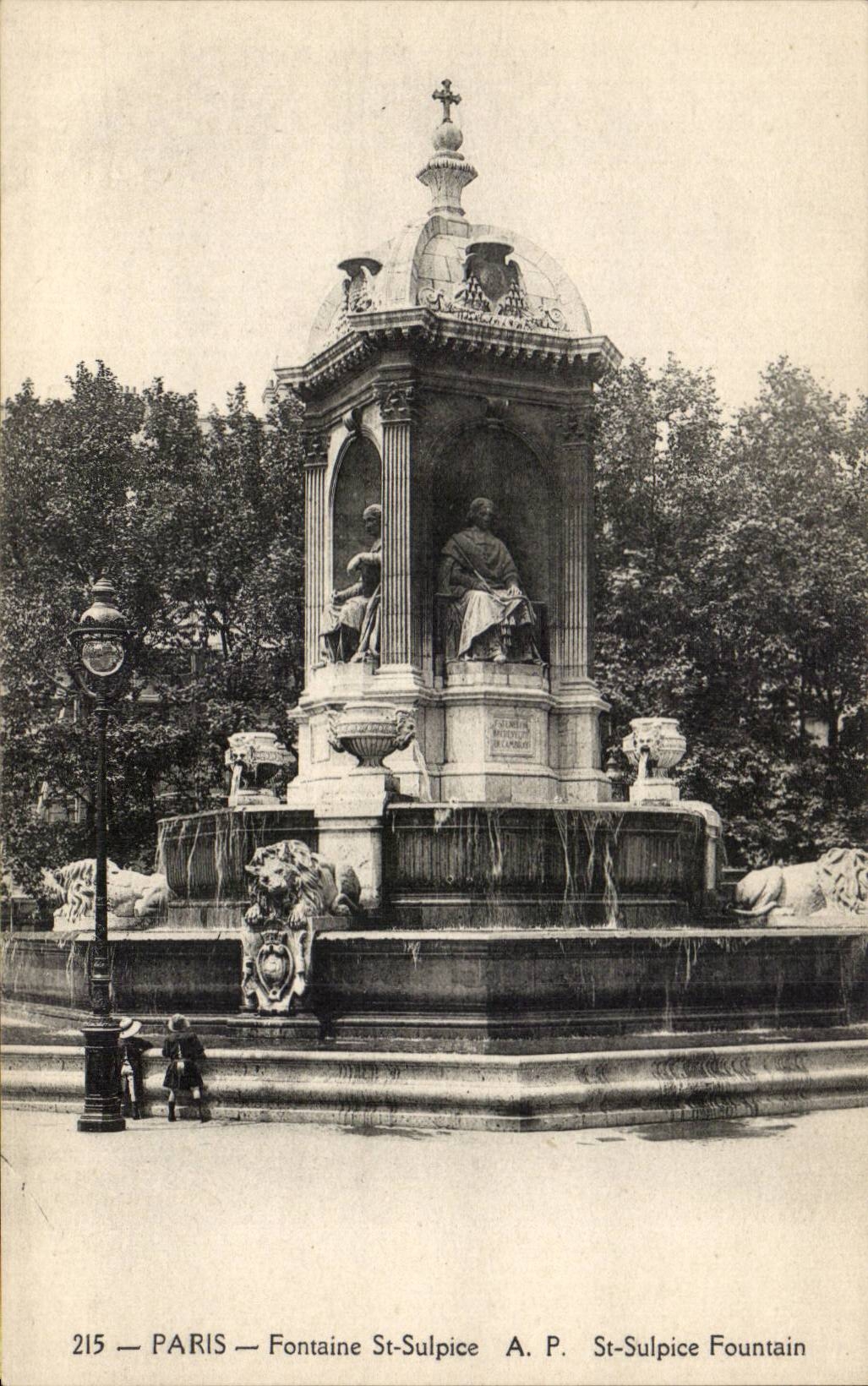 Paris CPA Fontaine St Sulpice