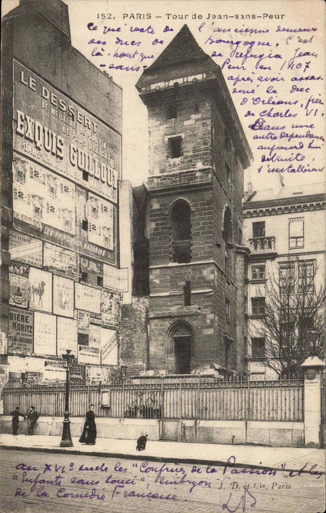 Paris CPA La tour de Jean SAns peur