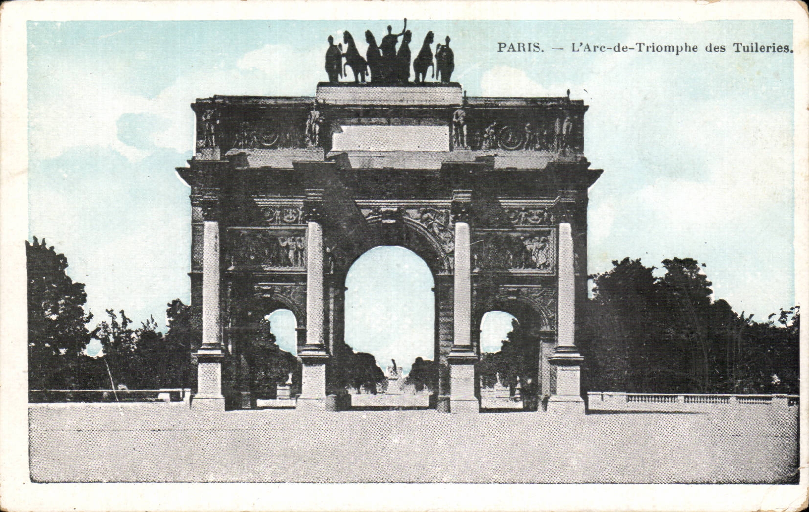 CPA Paris Arc de triomphe des Tuileries