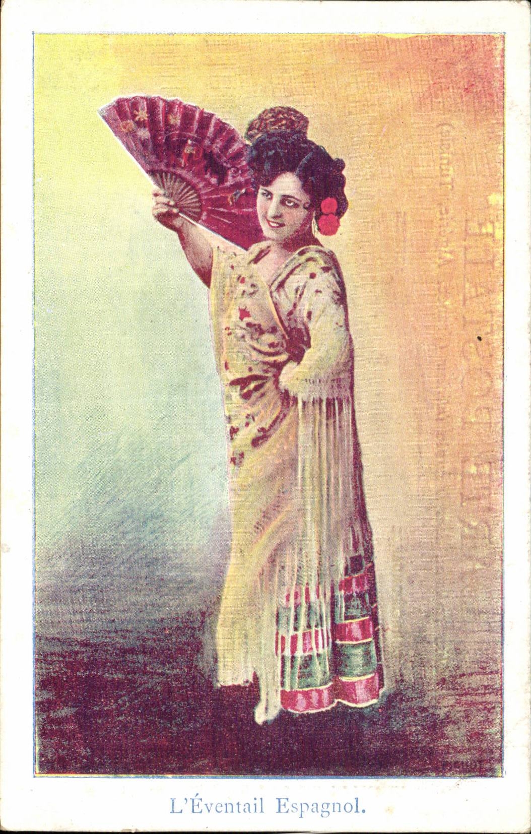 CPA Fantasy Woman the Spanish range Espana Spain