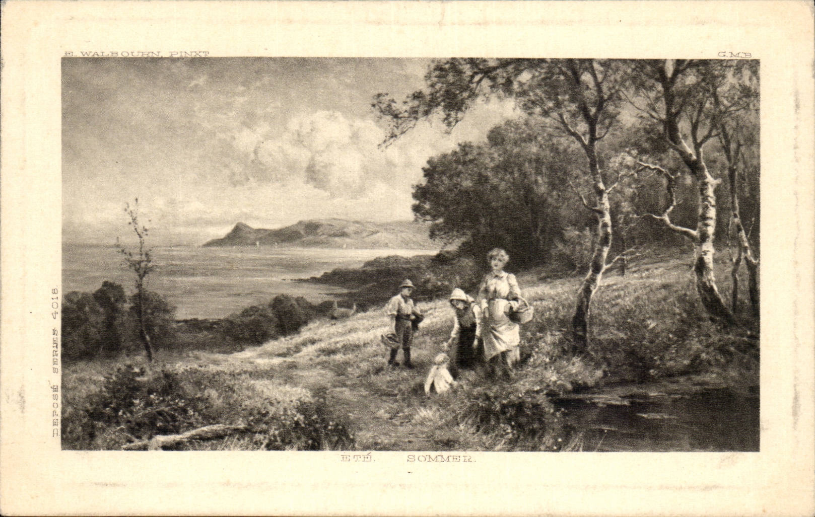 CPA Fantaisie Paysage WAlbouhn Ete Enfants