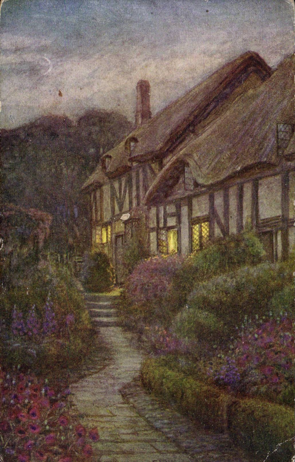 CPA Fantaisie Maison de campagne