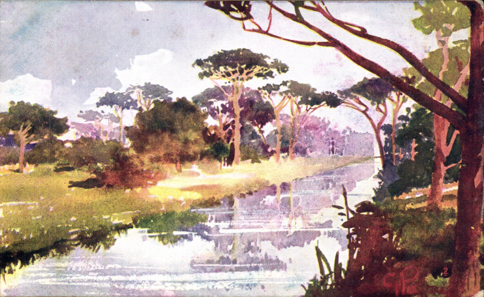 CPA Fantaisie Paysage