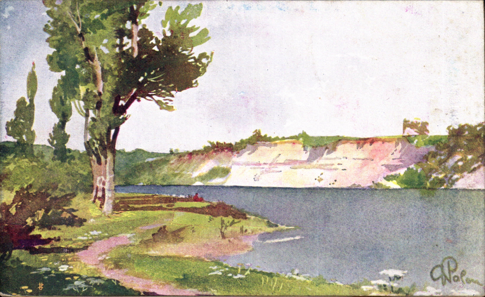 CPA Fantaisie Paysage 